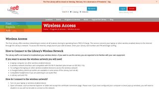 Wireless Access - Free Library of Philadelphia
