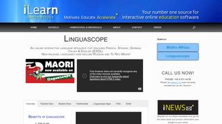Interactive language resource - Linguascope - iLearn Interactive