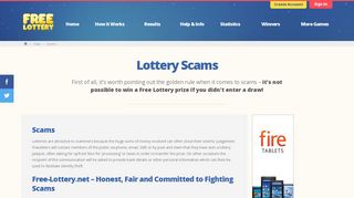 Lottery Scams - Avoiding Lottery Scams | Free-Lottery.net