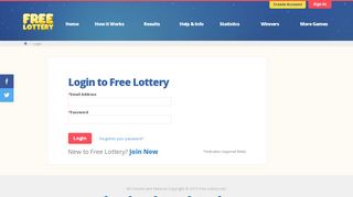 Login to Free Lottery