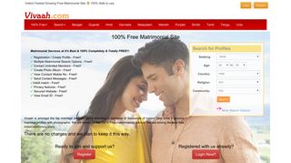 Vivaah - Free Matrimonial Sites | Free wedding and Marriage Services ...