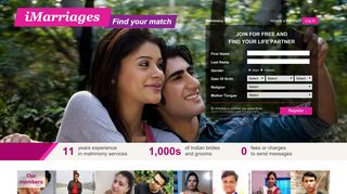Matrimony Sites and Marriage Bureau with Free Messaging