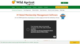 #1 Rated Membership Management Software: Wild Apricot