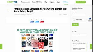 10 Free Movie Streaming Sites Online (Which are Completely Legal ...