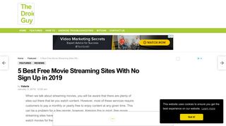 5 Best Free Movie Streaming Sites With No Sign Up in 2019