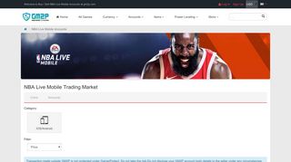 NBA Live Mobile Accounts - gm2p.com