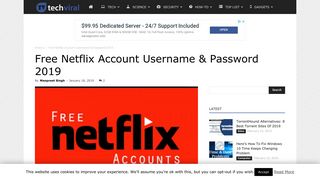 Free Netflix Account Username & Password 2019 - Tech Viral