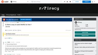 Is there a way to watch Netflix for free ? : Piracy - Reddit