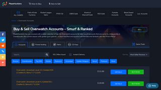 Overwatch Account | Buy Overwatch Smurf Accounts | PlayerAuctions