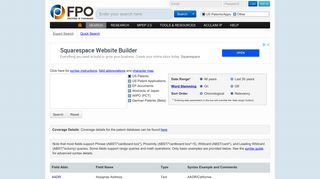 FPO IP Research & Communities - FreePatentsOnline