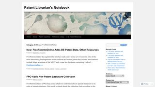 FreePatentsOnline | Patent Librarian's Notebook
