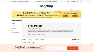 Shop Free People Online - Shopbop