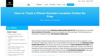 How to Track a Phone Number Location Online for Free - FamiSafe
