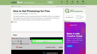 How to Get Photoshop for Free: 9 Steps (with Pictures) - wikiHow