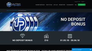No Deposit Poker Bonus $10 - Free Bonus to Play Cash Hold'em ...