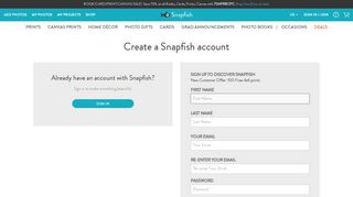 Sign Up with Snapfish | Free Snapfish Account | Create a Snapfish ...
