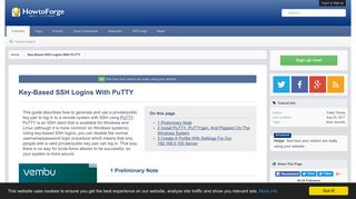 Key-Based SSH Logins With PuTTY - HowtoForge