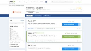 Freecharge Promo code, Offers | 100% Cashback Coupons | Jan 2019