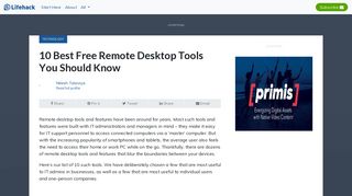 10 Best Free Remote Desktop Tools You Should Know - Lifehack