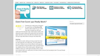 Does Free Score 360 Really Work? - Does It Really Work?