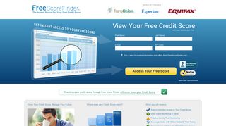 FreeScoreFinder.com - Get your Free Credit Score