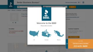 Free Score Finder | Better Business Bureau® Profile