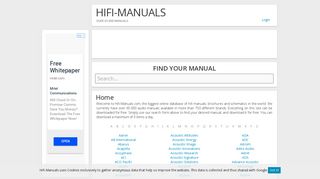 Hifi Manuals - all manuals for free