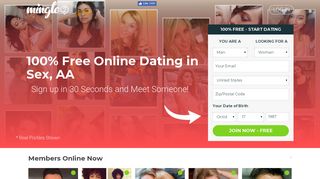 Sex Dating Site, 100% Free Online Dating in Sex, AA - Mingle2
