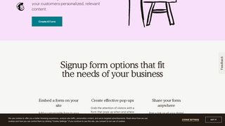 Signup Forms - Free Pop-Up and Embedded Forms - MailChimp