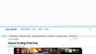 How to Try Sling TV for Free - Tom's Guide
