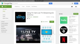 Sling TV: Get Live TV Streaming for $25/mo - Apps on Google Play