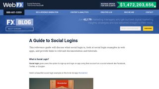 A Guide to Social Logins