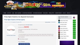 Free Spin Casino no deposit bonus codes