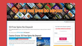 50 Free Spins No Deposit - New Free Spins No Deposit
