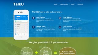 TalkU - Free Phone Calls, Texts & Walkie Talkie, PTT