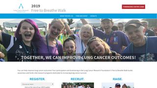 Lung Cancer Research Foundation | Free to Breathe Walk