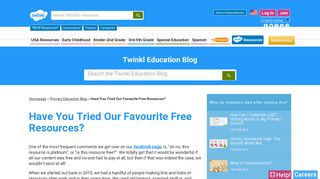 Have You Tried Our Favourite Free Resources? - Twinkl Teaching Blog
