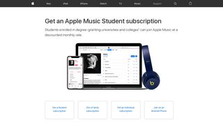 Get an Apple Music Student subscription - Apple Support