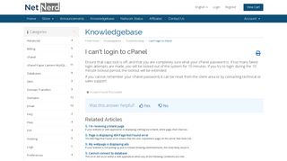 I can't login to cPanel - Knowledgebase - FreeVirtualServers