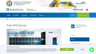 Free VPS-Server - RoboForex