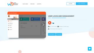 Free User Login and Management - Web Project Builder