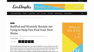 RadPad and Westside Rentals Are Vying to Help You Find Your Next ...