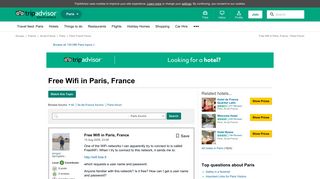 Free Wifi in Paris, France - Paris Message Board - TripAdvisor