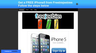 Get a FREE iPhone5 from Freebiejeebies Follow the steps below ...