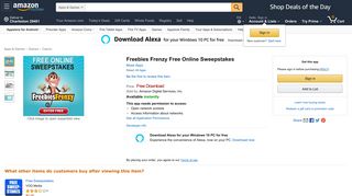 Amazon.com: Freebies Frenzy Free Online Sweepstakes: Appstore for ...