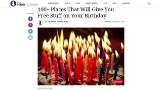 100 Birthday Freebies! Get Free Stuff for Your Birthday in 2019