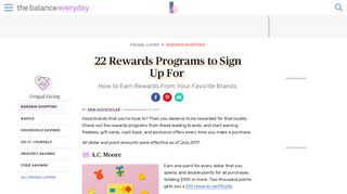 22 Rewards Programs to Sign Up For - The Balance Everyday