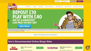 Play free bingo games at FreeBingo.co.uk