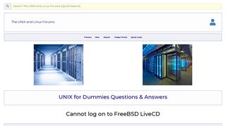 Cannot log on to FreeBSD LiveCD - Unix.com