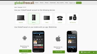Mobile - GlobalFreecall | Cheap calls, all over the world. Cheap calls ...